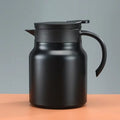 1000ml Insulated Thermal Coffee & Tea Pot with Infuser (Black)