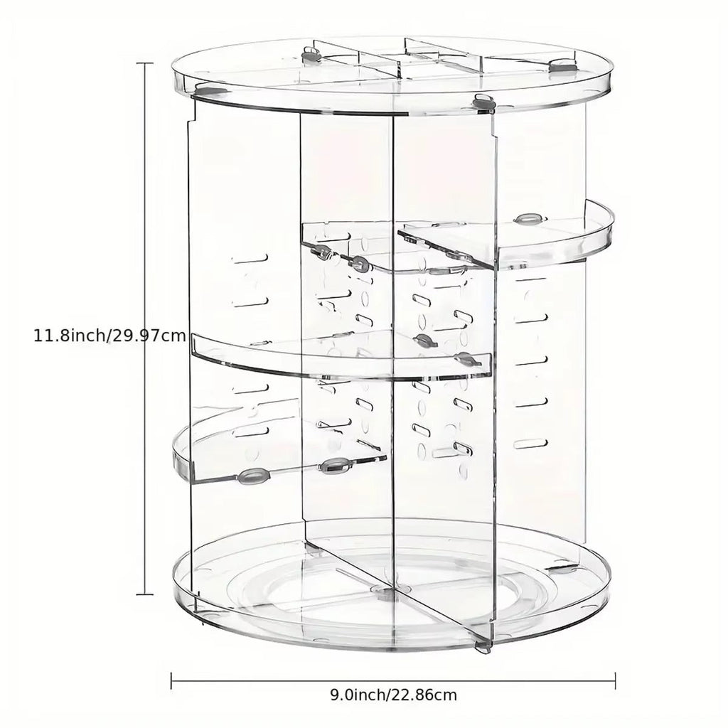 360° Rotating Makeup Organizer